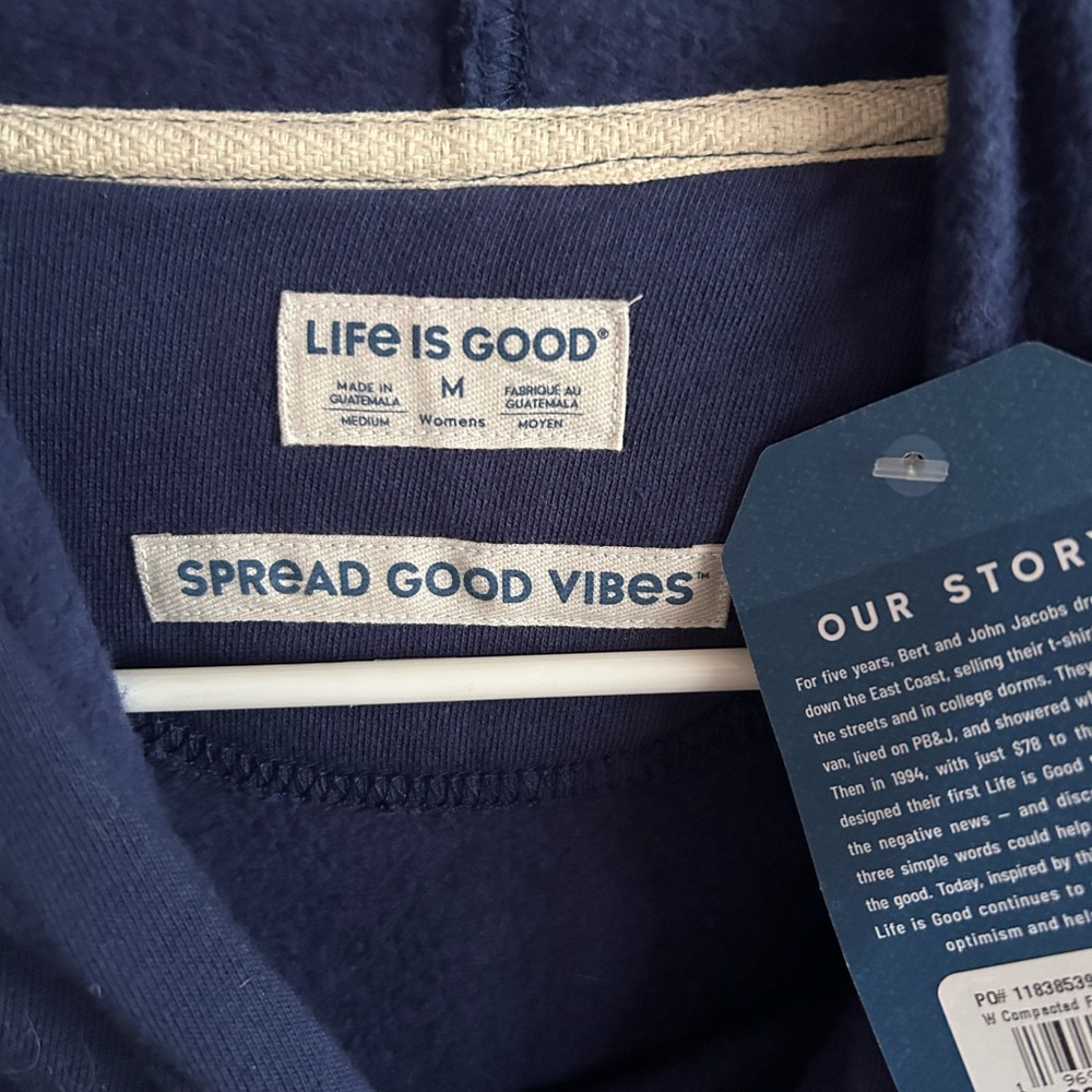 Life is Good hoodie NWT